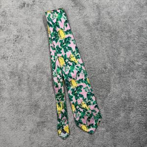 Vintage Seigo New York Tie Hand Made Japan Floral Pink The Hound San Francisco